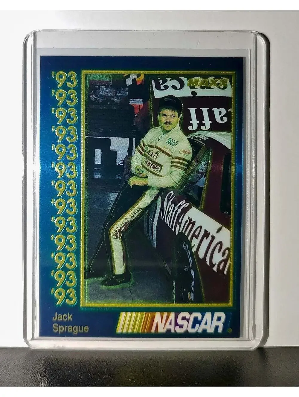 Jack Sprague 1993 Maxx Premier Plus Racing #54 NASCAR Card BACE Motorsports